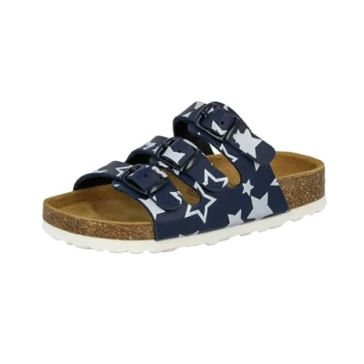 Abbildung von Lico Unisex Kinder Bioline Star Pantoletten, Marine Weiß, 34 EU