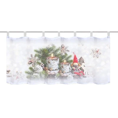 Abbildung von Home fashion WEIHNACHTSWICHTEL Cafehaus, Stoff, rot, 45 x 120 0,1 cm