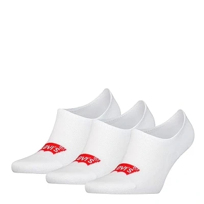 Abbildung von Levi&#039;s HIGH CUT Batwing LOGO Recycled Cotton 3P PACK Füßlinge, Herren, Größe: 43 46, White