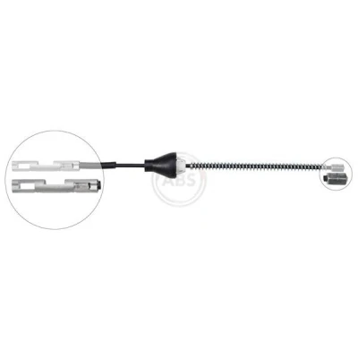 Abbildung von A.B.S. K19999 Handbremsseil 225 Trommelbremse für Links /Rechtslenker FORD: Focus Mk2 Box Body / Estate