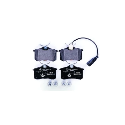 Abbildung von HELLA 8DB 355 018 601 Bremsbelagsatz mit integriertem Verschleißwarnkontakt Bremssattelschrauben FORD: Galaxy Mk1 MPV, VOLKSWAGEN: Sharan I