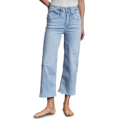 Abbildung von Street One WIDE Flared Jeans, Damen, Größe: 29x26, Blau