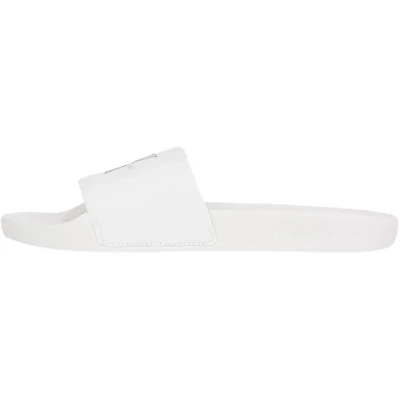 Abbildung von Calvin Klein Jeans Slide Monogram Pantolette flach, Damen, Größe: 38, Bright white/black Schuhe