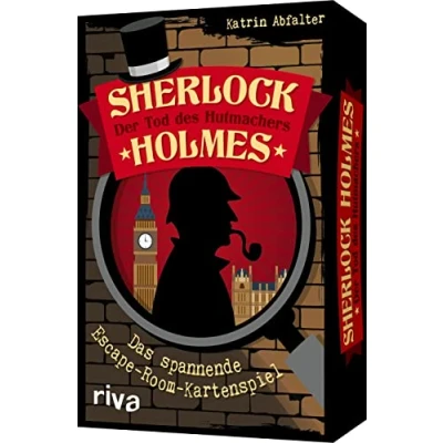 Abbildung von Sherlock Holmes Der Tod des Hutmachers: Das spannende Escape Room Kartenspiel. perfekte Geschenk für alle Rätsel Fans. Im handlichen Format ideal unterwegs. Ab 12 Jahren