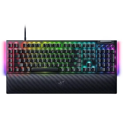 Abbildung von Razer BlackWidow V4 Mechanische Gaming Tastatur mit Chroma RGB (Mechanische Yellow Switches, 6 eigene Makro Tasten, Doubleshot ABS Tastenkappen) QWERTY US Layout Schwarz