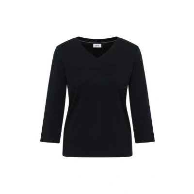 Abbildung von Cecil Vneck Langarmshirt, Damen, Größe: Medium, Blau