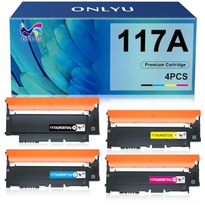 Abbildung von 117A Kompatibel Toner HP Color Laser MFP 179fwg Set 178nwg 178nw 179fnw 150a 150nw W2070A W2071A W2072A (Schwarz Cyan Gelb Magenta)
