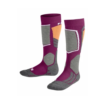 Abbildung von Falke SK2 Intermediate Skiing Mediumstrong Cushioned Kniestrümpfe Radiant orchid für Kinder, Größe: 27/30,