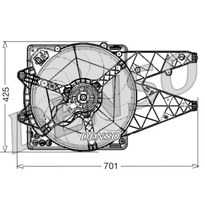 Abbildung von DENSO DER01030 Lüfter 405 500