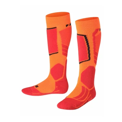 Abbildung von Falke SK2 Intermediate Skiing Mediumstrong Cushioned Kniestrümpfe Flash orange für Kinder, Größe: 35/38,