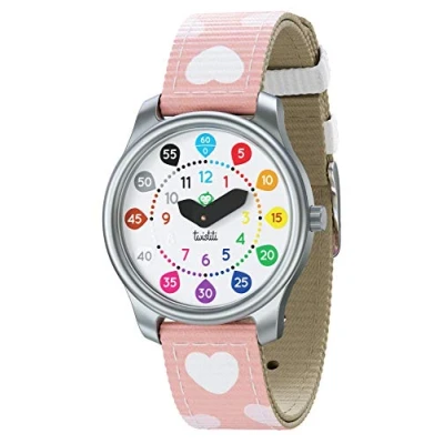 Abbildung von Twistiti pädagogische Kinderuhr mit Zahlen Armband Herzen