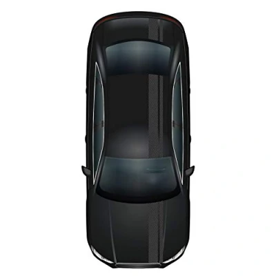 Abbildung von Finest Folia Rennstreifen Racing Stripes 5mx15cm und 10mx5cm Rallystreifen Viperstreifen für Fahrzeuge Auto Kfz Zubehör Tuning Streifen Motorhaube Dach Heck (Carbon Schwarz)