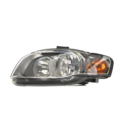 Abbildung von ABAKUS 446 1109L LD EM Scheinwerfer links H7, P21W, W5W glasklar gelb mit Stellmotor für LWR PX26d, BA15s AUDI: A4 B7 Saloon, Avant kfzteile,