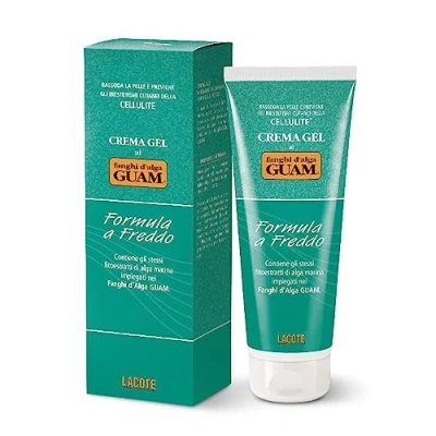 Abbildung von Guam, Guam Algenschlamm Gel Creme, Kaltformel, strafft die Haut, beugt Kallulite vor, Anticellulite Made in Italy, 250 ml Packung