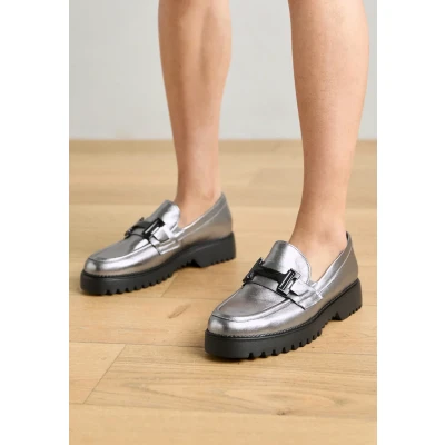 Abbildung von Gabor Comfort Slipper, Damen, Größe: 37, Antiksilber Leder