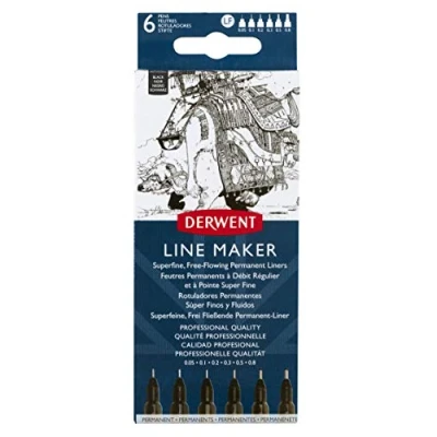 Abbildung von Derwent LINE Maker Black Wallet 6, UADLMWB6