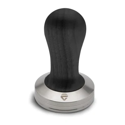 Abbildung von Lelit Kaffee Tamper für LELIT58 Filter mit Holzgriff Silber/Schwarz