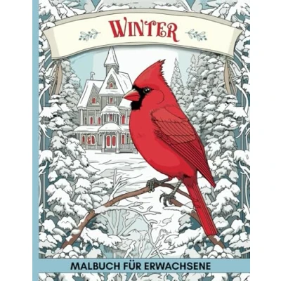 Abbildung von Winter Malbuch für Erwachsene: 60 Winterlandschaften Ausmalbuch Motive zum Stressabbau und Entspannung
