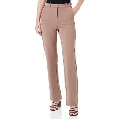 Abbildung von VERO MODA Damen Hose Vmzamira Mr Slim Straight Pant Ga Noos, Brown Lentil, XXL / 32L