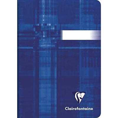 Abbildung von Clairefontaine 3642C Packung mit 10 Heften DIN A6, geheftet, kariert, 90 g, 48 Blatt, farbig sortiert, 1 Pack