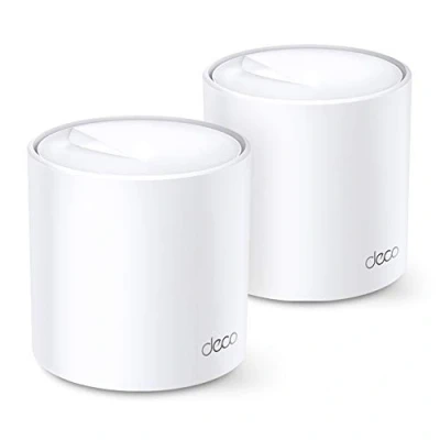 Abbildung von TP Link Deco X20 Mesh WLAN Set (2 Pack), Wi Fi 6 AX1800 Dual Band Router &amp; Repeater, 2x Gigabit Ports für jede Einheit, empfohlen Häuser mit 3 4 Schlafzimmern, Umfassender Jugendschutz, WPA3