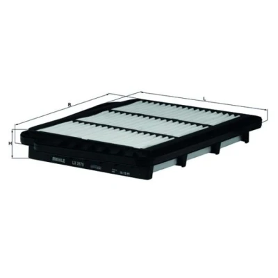 Abbildung von MAHLE ORIGINAL LX 2679 Luftfilter 36,5 292 227,0 Filtereinsatz CHEVROLET: Lacetti Hatchback, Nubira Estate, Saloon