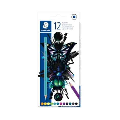 Abbildung von STAEDTLER Buntstifte Noris Edition cool &amp; cute mit hoch pigmentierten Farben, klassischer Sechskantform und weicher Mine, 12 trendfarben im Kartonetui, 146 C12 E1