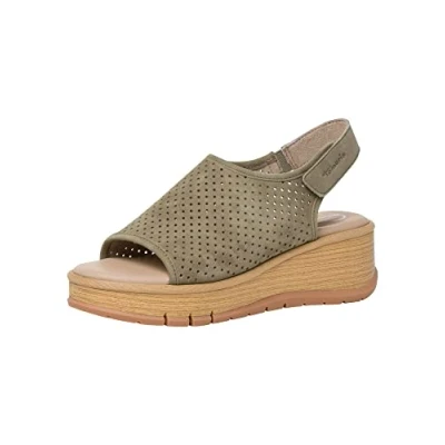 Abbildung von Tamaris Comfort Plateausandalette, Damen, Größe: 39, Sage Schuhe