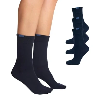 Abbildung von Nur Die Damen Socken 487819/Damen Passt Perfekt 3er, Gr. 35 38, Blau (maritim 190)