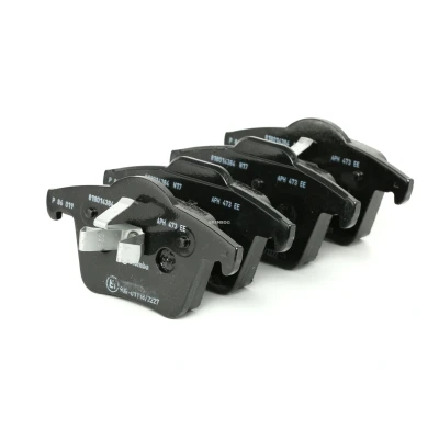 Abbildung von BREMBO P 86 019 Bremsbelagsatz exkl. Verschleißwarnkontakt mit Kolbenclip ohne Zubehör VOLVO: XC90 I
