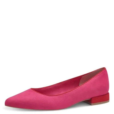 Abbildung von MARCO TOZZI Damen Ballerinas Spitz Vegan, Rosa (Pink Comb), 38 EU