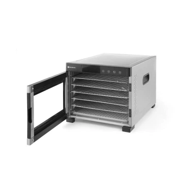 Abbildung von HENDI Dörrautomat 35 C bis 75 650 W 6 Bleche 30,5 x 33 cm Edelstahlgehäuse 34 45 31 Timer, Gastro Dehydrator