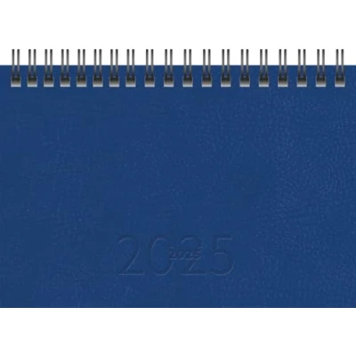 Abbildung von rido/idé Taschenkalender Modell TM 17/contacter (2025), 2 Seiten = 1 Woche, A6 quer, 128 Seiten, Kunstleder Einband Prestige, blau