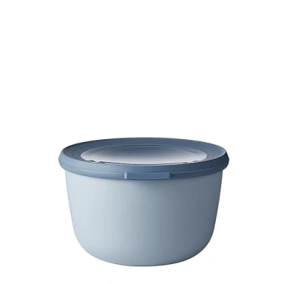 Abbildung von Mepal Multi Bowl Cirqula Round Mikrowellen Geschir Geeignet als Luftdichte Aufbewahrungsbox für den Kühlschrank, Mikrowellengeschirr &amp; Frischhaltedosen 1000 ml Nordic blue