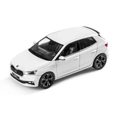 Abbildung von Skoda 6VA099300S9R Fabia A07 Modellauto 1:43 Miniatur, Moon weiß