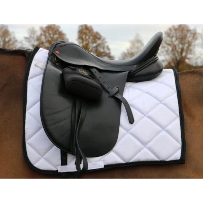 Abbildung von HB Schabracke Showtime Dressur Weiß/Schwarz Warmblut