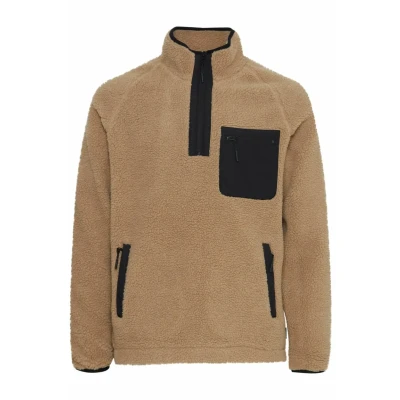 Abbildung von Indicode Jeans Trout Fleecepullover, Herren, Größe: Large, Cornstalk