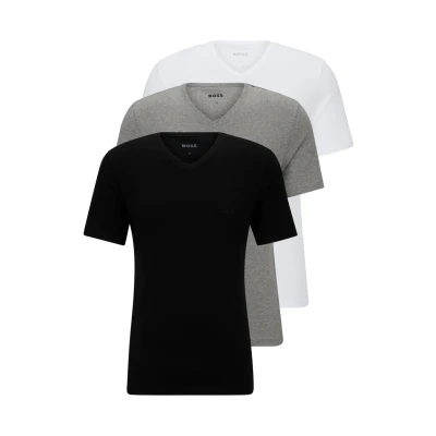 Abbildung von BOSS Classic 3 PACK Unterhemd/shirt, Herren, Größe: XS, Black/grey/white
