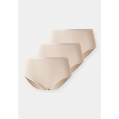 Abbildung von sloggi Slip »GO Daily Cotton Highwaist 3P«, (3er Pack), Glanz Effekt Details, hochgeschnittene Taille
