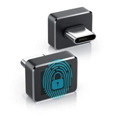 Abbildung von CSL USB C Fingerabdrucksensor unterstützt bis zu 10 IDs Fingerabdruckleser Fingerprint Key Reader Windows 8 11 Hello Plug &amp; Play PC Notebook Laptop Finger Scanner