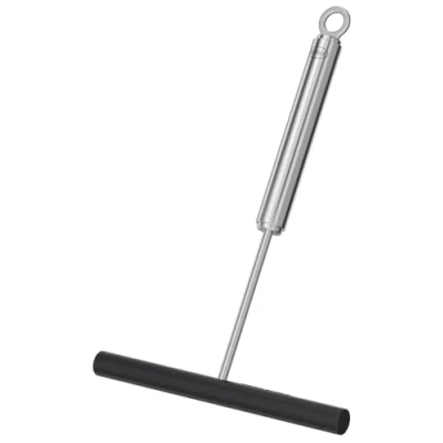 Abbildung von RÖSLE Crêpes Verteiler Silikon, Hochwertiger Teigverteiler zum Verstreichen des flüssigen in der Pfanne, Edelstahl 18/10, spülmaschinengeeignet