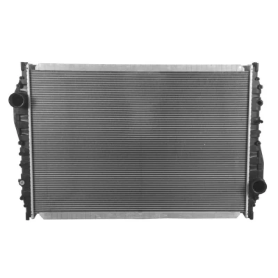 Abbildung von NRF 509892 Kühler, Motorkühlung Aluminium 960 638 56 ohne Rahmen Kühlrippen gelötet