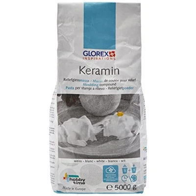 Abbildung von GLOREX GmbH 6 9500 90 Keramin, Formputz, weiß, 5 kg