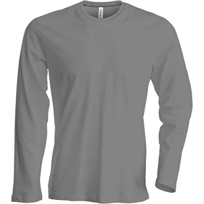 Abbildung von Herren T Shirt Langarm Rundhals Shirt, Leicht Körperbetont, in 20 Farben und Den Größen S, M, L, XL, 2XL, 3XL u. 4 XL von noTrash2003