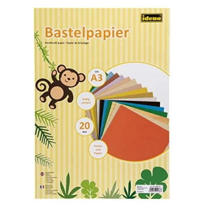Abbildung von Idena Bastelpapier A3 Karton/Papier 20Bl. sort.