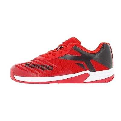 Abbildung von Kempa Unisex Kinder Wing 2.0 Junior Handballschuhe, Sportschuhe, Turnschuhe, Schwarz Rot, 39 EU