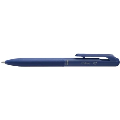 Abbildung von Pentel BXA107C C Calme Kugelschreiber, deutlich gedämpftes Klick Geräusch, Griffzone in Lederoptik, nachfüllbar, Kugel 0.7mm = Strichstärke 0.35mm, Schreibfarbe blau, 1 Stück