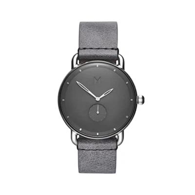 Abbildung von MVMT Analog Quarzuhr für Herren mit Graues Lederarmband D MR01 SGR