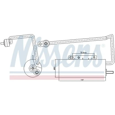 Abbildung von NISSENS 95410 Trockner Aluminium OPEL: Vectra C Caravan, Signum CC