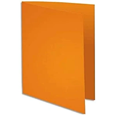 Abbildung von Exacompta 330007E 100er Pack Aktendeckel SUPER in Pastellfarben aus extra starkem Karton für DIN A4 ideal Archivierung 1 orange